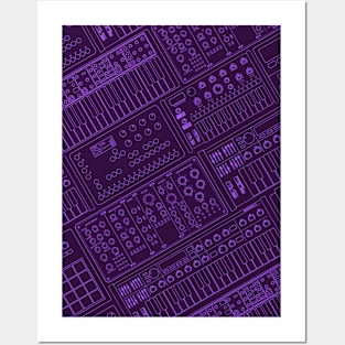 Synthesizers for Electronic Music Producer Posters and Art